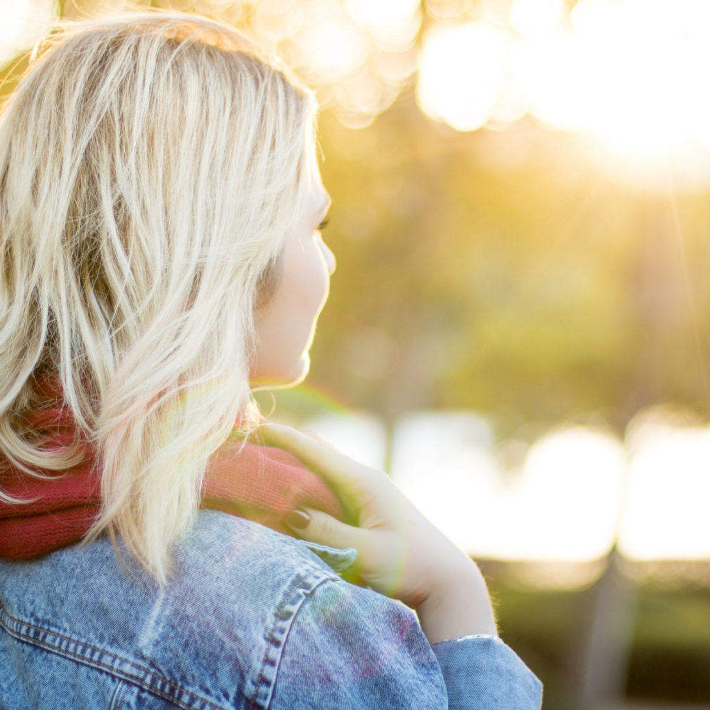 Woman Looking Into Distance