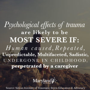 Facts About Psychological Causes Of Trauma - Maryland Recovery