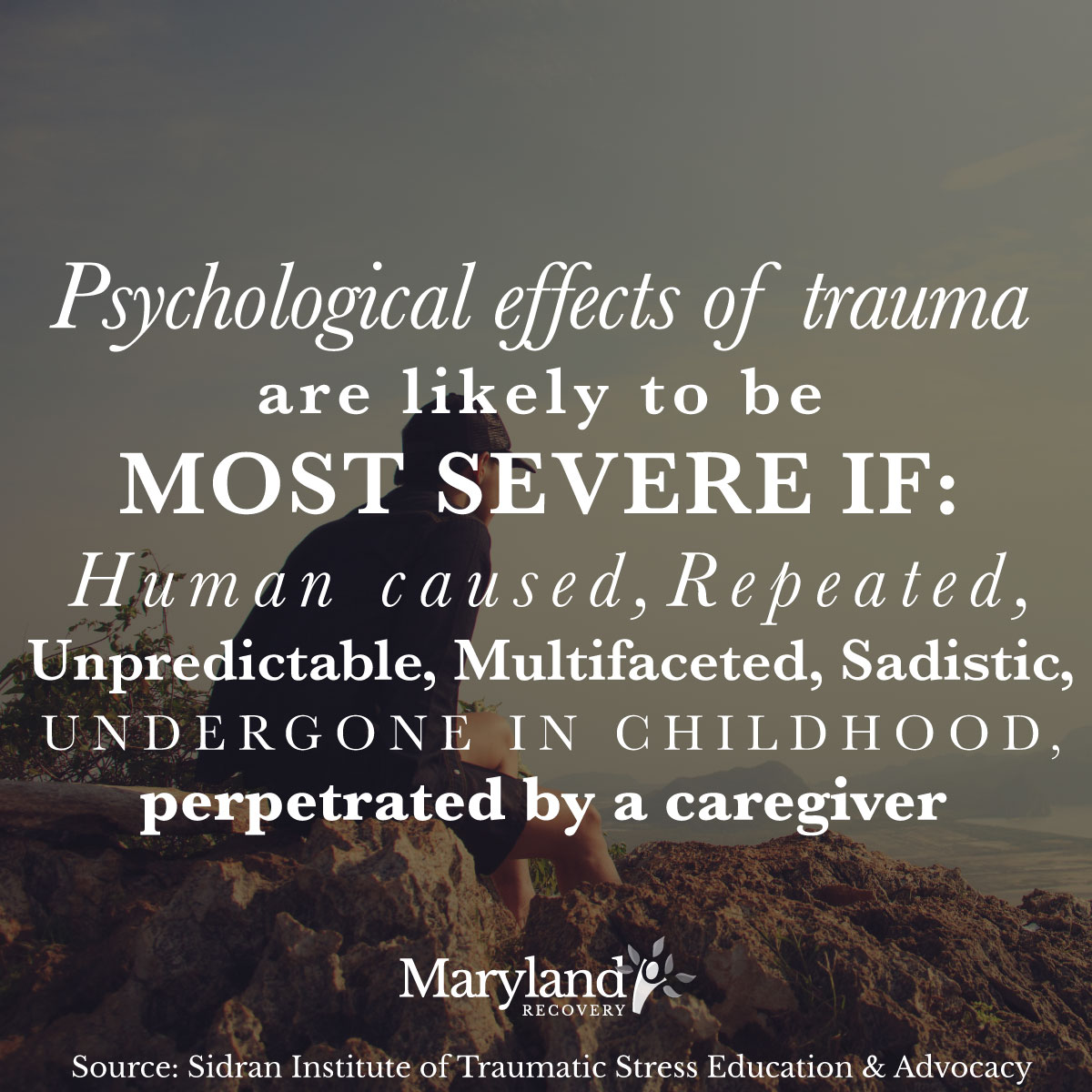 Fact About Psychological Trauma Maryland Recovery