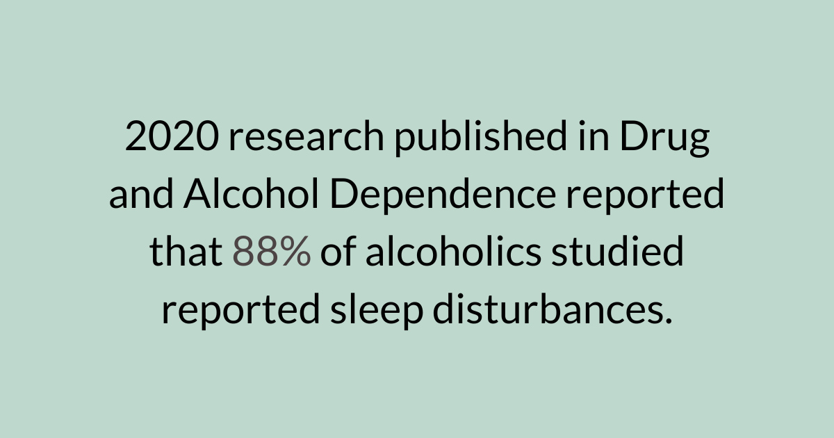 Alcohol Recovery Sleep Issues